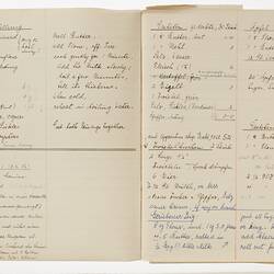Recipe Book - Handwritten, Karl Muffler, Tatura, 1942