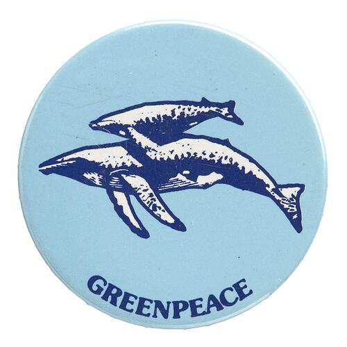 Badge - Greenpeace, circa 1980