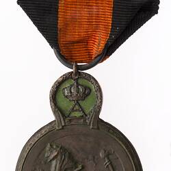 Medal - Ijzer (Yser) Medal, Belgium, 1918 - Reverse