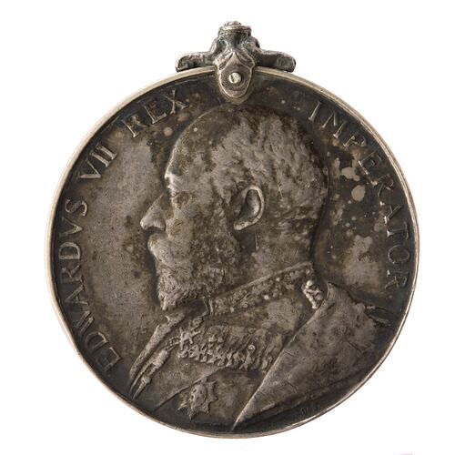 Medal - King's South Africa Medal 1901-1902, King Edward VII, Great Britain, 1902 - Obverse