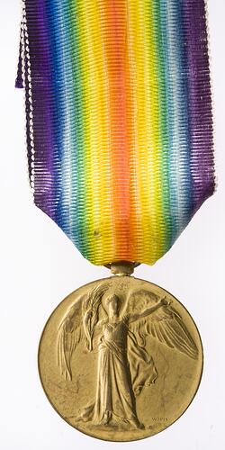 Medal - Victory Medal 1914-1919, Great Britain, Surgeon General Richard Herbert Joseph Fetherston, 1919 - Obverse