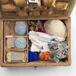 Sewing Box - Mirka Mora, Tapestry Basket, circa 1960s