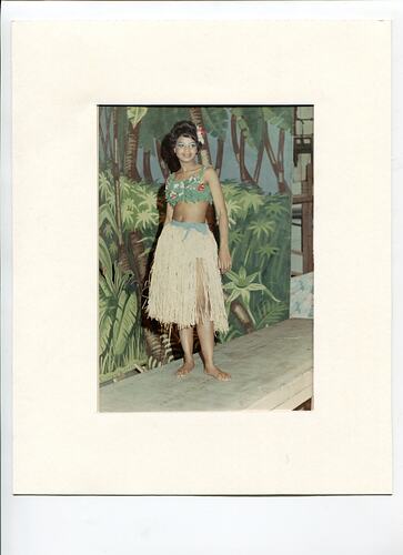 Photograph - Sylvia Boyes In Grass Skirt, 'South Pacific', Eoan Group, South Africa, 1968
