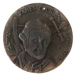 Medal - Captain James Cook Bicentenary, Daily Mirror, 1970 AD
