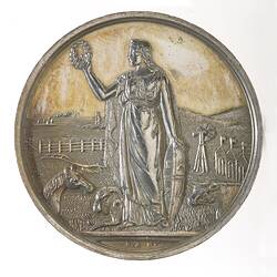 Medal - Royal Agricultural Society of Victoria Silver Prize, 1889 - 90 AD