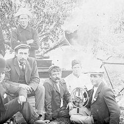 Negative - Group of Men, Irymple, Victoria, circa 1895