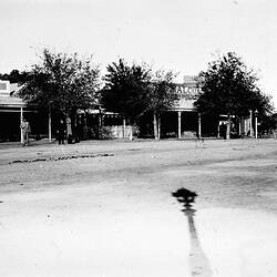 Negative - View of Street, Charlton, Victoria, 1898