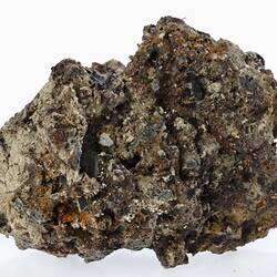 Clinker from steam ship, deep sea garbage collected during the Museums Victoria and partners 'Sampling the Abyss' voyage on the RV <em>Investigator</em>.