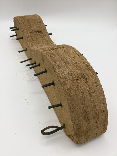 HT 58372, Guitar Mould Section - Particle Board With Screws, Joseph Scerri, Brunswick, circa 1990s-2000s (ART & CRAFT), Object, Registered
