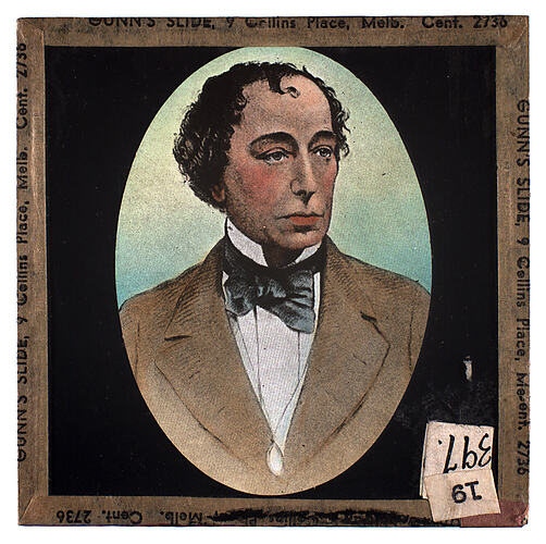 Lantern Slide - Universal Opportunity League, Male Portrait