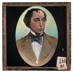 Lantern Slide - Benjamin Disraeli, circa 1930s