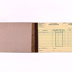 Book - Stores Requisition, City of Melbourne, Newmarket Saleyards, 1978