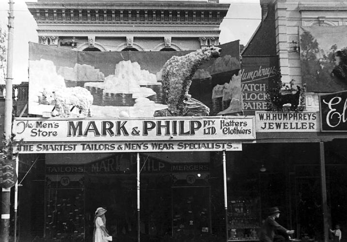 Photograph - Decorated Building, Ballarat, 1939