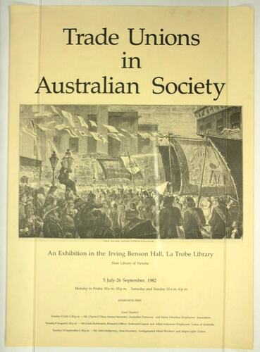 Poster - Trade Unions in Australian Society Exhibition