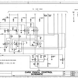 Schematic Diagram - CSIRAC Computer, 'Card Punch Control Schematic', C23781, 7 October 1954
