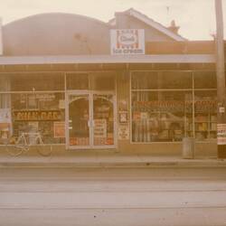 Digital Photograph - Shopfront, K & A Pappas, Australian & Continental Milk Bar, Preston West, Early 1980s