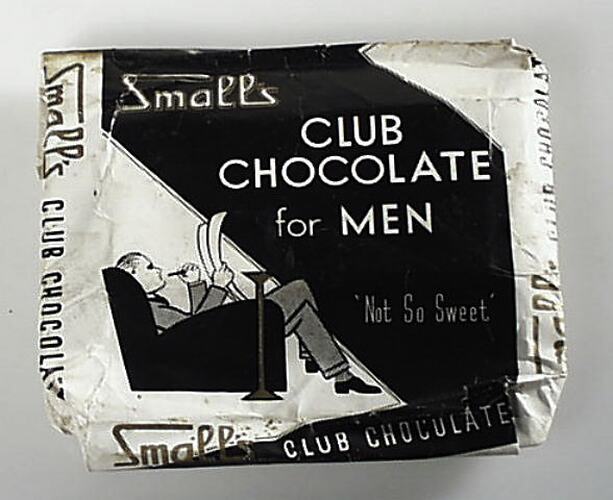 Packet - Small's Club Chocolate for Men, H. Small & Co, circa 1940-1952