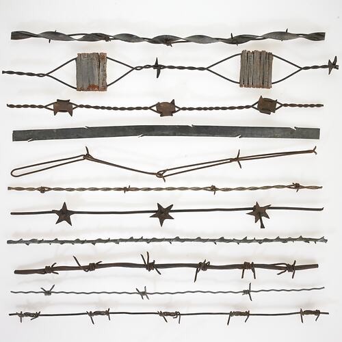 Barbed wire samples
