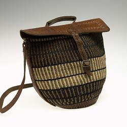 Bag - Africa, Leather & Straw, 1995
