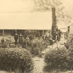 Irish Migrant Family Outside Their Home 'Darebin', Heidelberg, 1860s-1870s