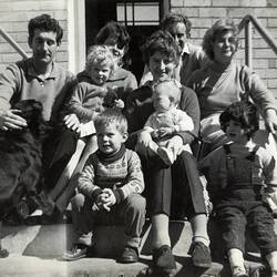 Extended Family Visiting Mother, Housing Commission Flats, Ascot Vale, circa 1962