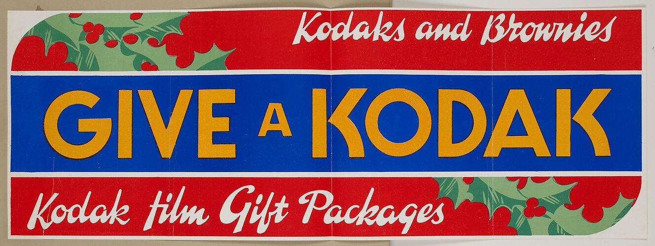 Poster - 'Give a Kodak', Christmas 1938