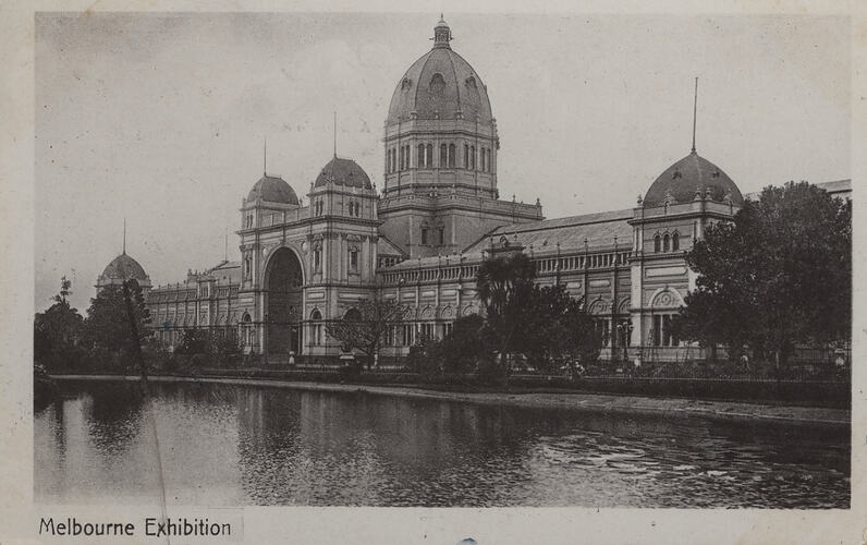 Postcard - Southern Facade, Exhibition Building, VSM Series, Melbourne, circa 1914