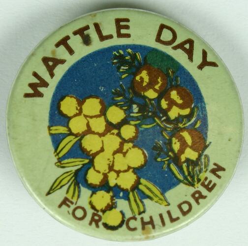 Badge - Wattle Day For Children