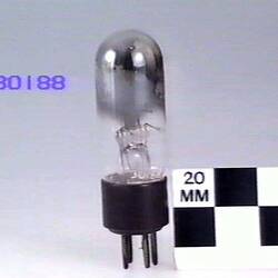 Detail of glass ballast lamp