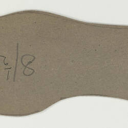 Shoe Pattern Piece - Child's Sole, 1930s-1970s