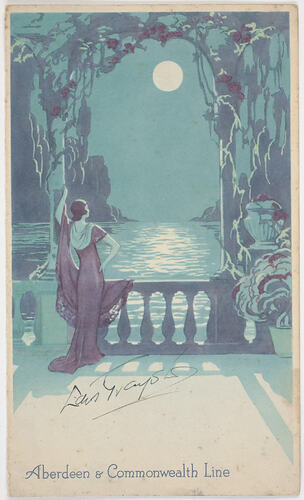 Illustrated menu for ship TSS Moreton Bay.
