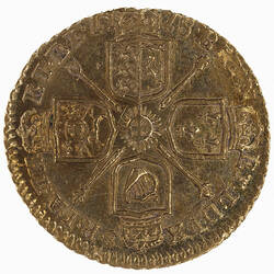 Coin - 1/4 Guinea, George I, Great Britain, 1718 (Reverse)