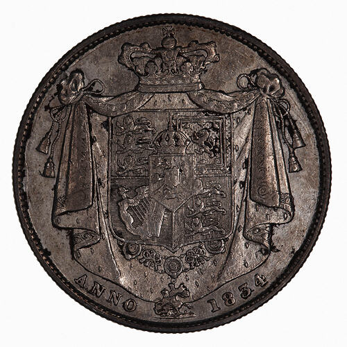 Coin - Halfcrown, William IV,  Great Britain, 1834 (Reverse)
