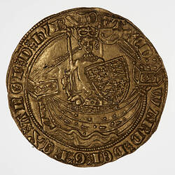 Coin - Half-Noble, Edward III, England, 1363-1369 (Obverse)