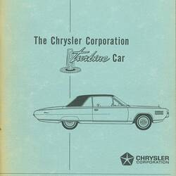Descriptive Booklet - Chrysler Corporation, Turbine Car, 1963