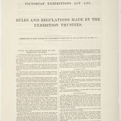 Victorian Exhibitions Act 1878