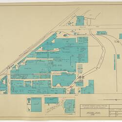 Site Plan - H.V. McKay Massey Harris, Factory Plan, Sunshine, Victoria, 1948