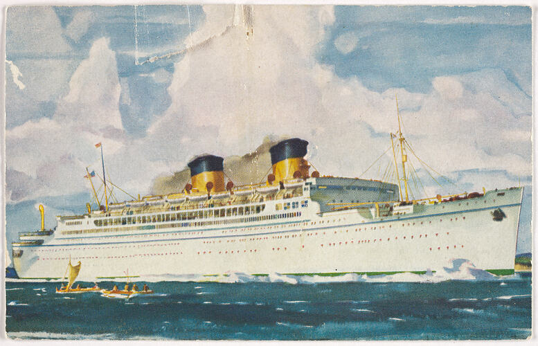 Postcard - Mariposa Liner, 1939