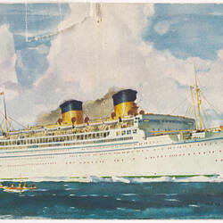 Postcard - Mariposa Liner, Matson Line, 1939