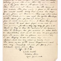 Letter - Orr to Telford, Phar Lap's Death, 08 Apr 1932
