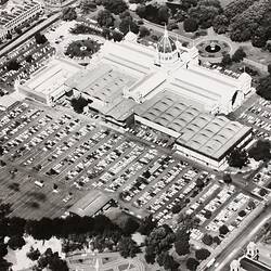Photograph - Aerial View of the Exhibition Building from North West, Melbourne, 1973