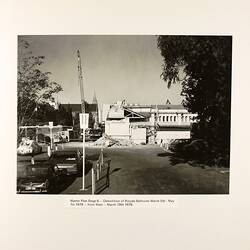 Photograph - Demolition of Royale Ballroom from West, Exhibition Building, Melbourne, 1979