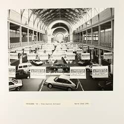 Photograph - Programme '84, Timber Floor Replacement in the Great Hall, Royal Exhibition Buildings, 22 Mar 1985