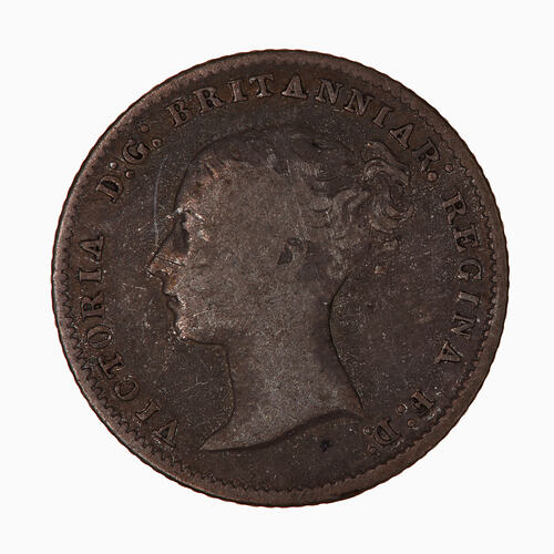 Coin - Groat, Queen Victoria, Great Britain, 1854 (Obverse)