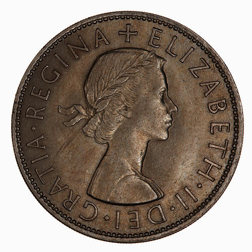 Coin - Halfcrown, Elizabeth II, Great Britain, 1966 (Obverse)