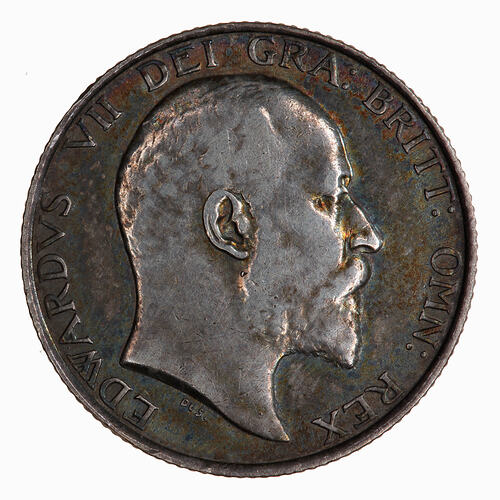 Coin - Shilling, Edward VII, England, Great Britain, 1902 (Obverse)