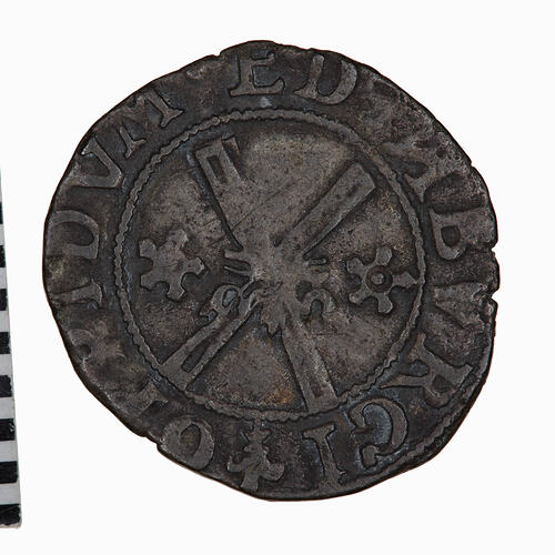 Coin - Bawbee, Mary, Scotland, 1542-1558 (Reverse)