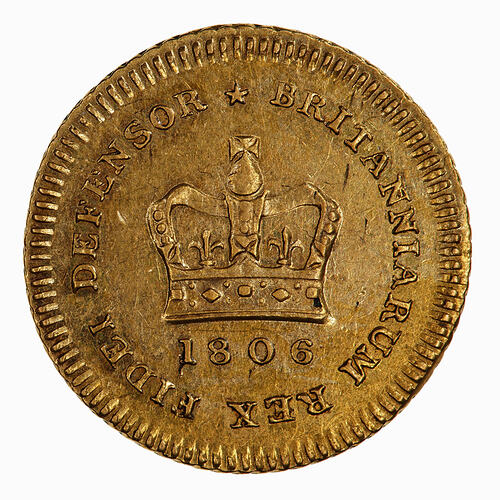 Coin - Third-Guinea, George III, Great Britain, 1806 (Reverse)