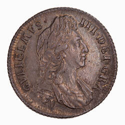 Coin - Shilling, William III, Great Britain, 1696 (Obverse)