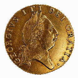 Coin - Half-Guinea, George III, Great Britain, 1790 (Obverse)